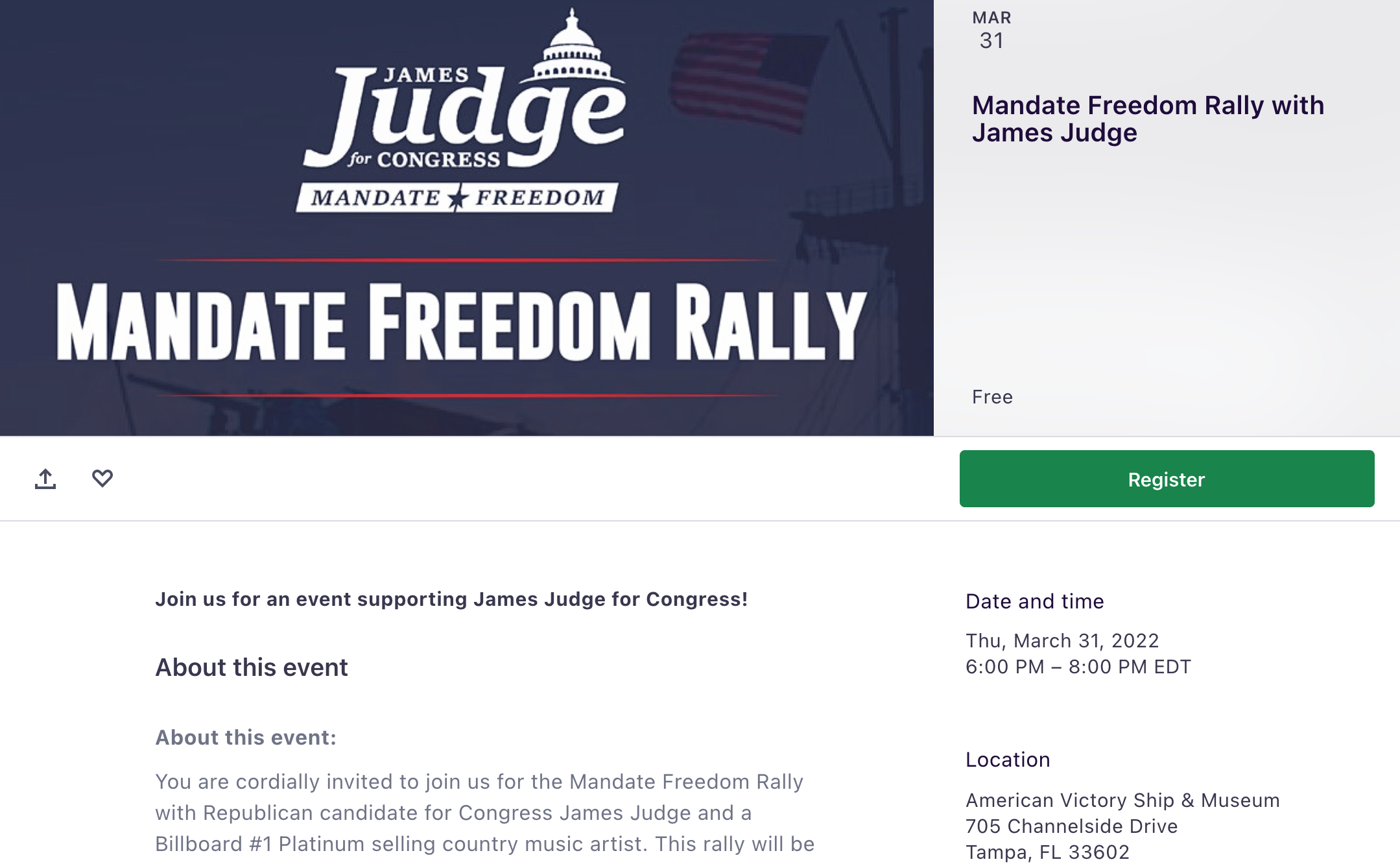 Tampa Bay area Republican Congressional candidate hit with dirty tricks, flooded with hundreds of fake event registrations