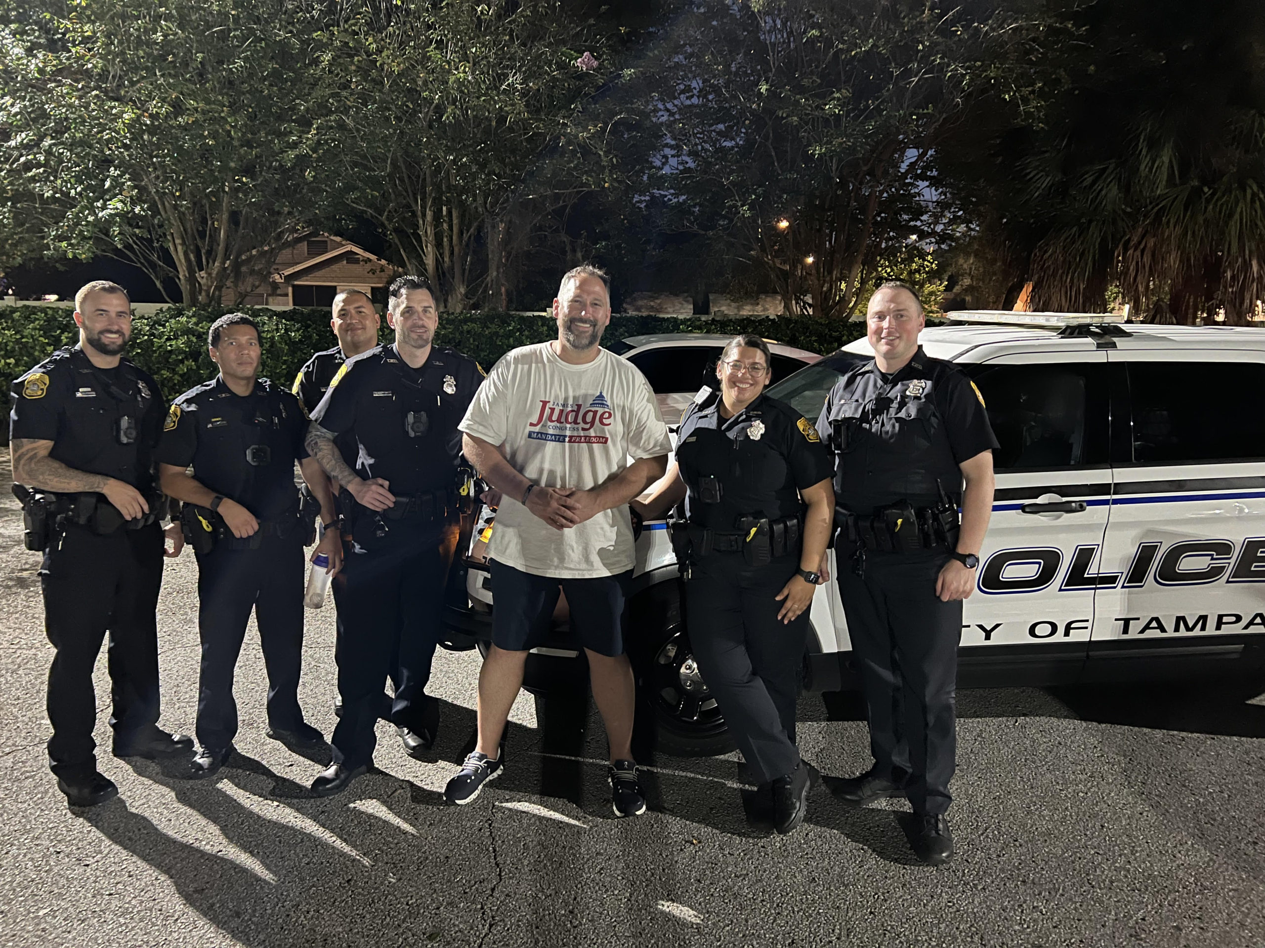 James Judge backs the blue, and law enforcement backs James Judge